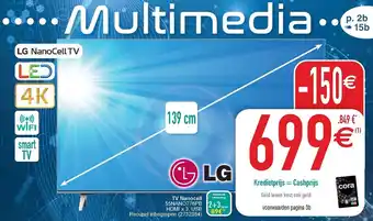 Cora LG TV Nanocell 55NANO776PB aanbieding