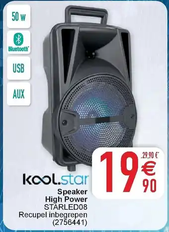Cora Kool.star Speaker High Power Starled08 aanbieding