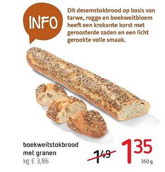 Boekweitstokbrood Met Granen