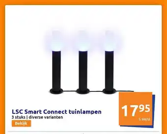 Action Lsc Smart Connect Tuinlampen 3 Stuks aanbieding