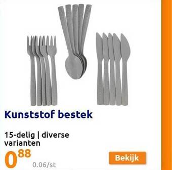 Action Kunststof Bestek aanbieding