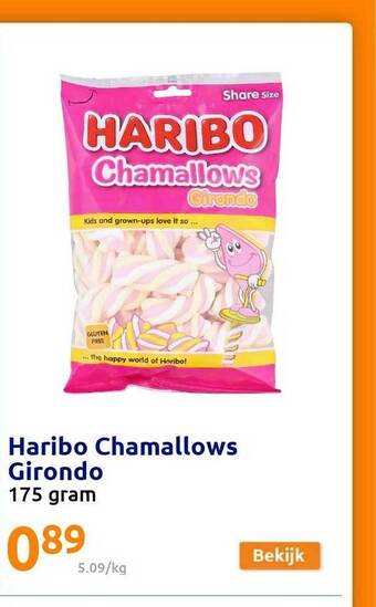 Action Haribo Chamallows Girondo 175 Gram aanbieding