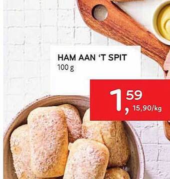 Alvo Ham Aan 't Spit aanbieding