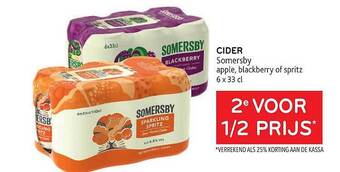 Alvo Cider Somersby aanbieding