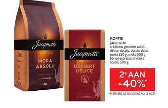 Alvo Koffie Jacqmotte aanbieding
