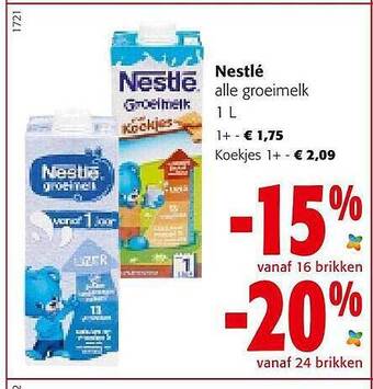 Colruyt Nestlé Alle Groeimelk aanbieding