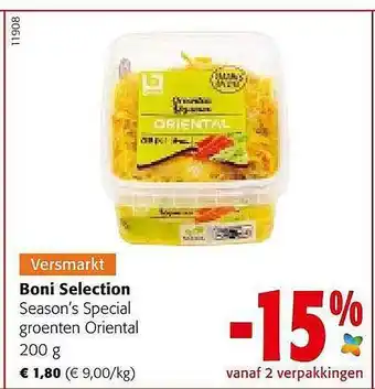 Colruyt Boni Selection Season's Special Groenten Oriental aanbieding