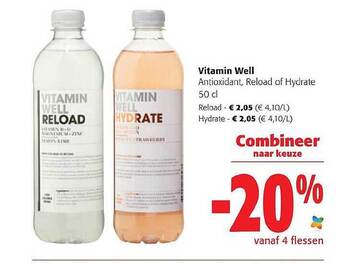 Vitamin Well Antioxidant, Reload Of Hydrate