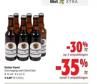 Colruyt Keizer Karel Ommegang Sterk Blond Bier 8 % Vol 6 X 33 Cl aanbieding