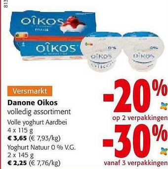 Colruyt Danone Oikos aanbieding