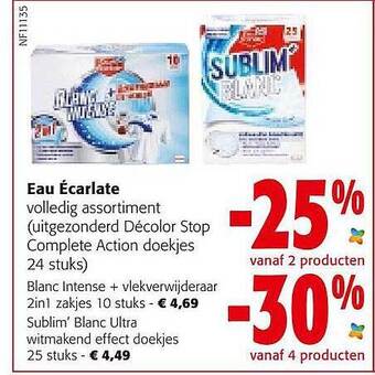 Colruyt Eau écarlate aanbieding