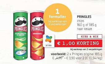 Spar Colruyt Pringles Chips aanbieding