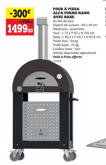 Dema Four a pizza alfa forno nano avec base aanbieding