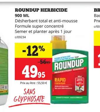 Roundrup herbicide 900 ml