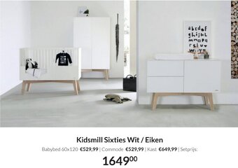 BabyPark Kidsmill Sixties Wit/Eiken aanbieding