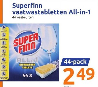 Action Superfinn vaatwastabletten All-in-1 aanbieding