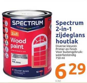 Action Spectrum 2-in-1 zijdeglans houtlak aanbieding