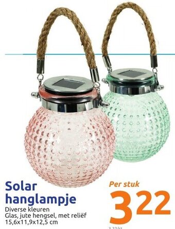 Action Solar hanglampje aanbieding