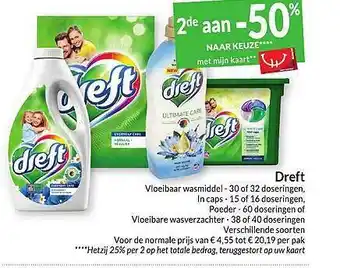Intermarché Dreft Vloeibaar Wasmiddel In Caps, Poeder Of Vloeibare Wasverzachter aanbieding
