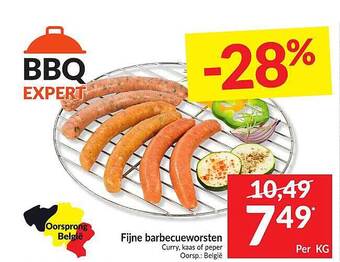 Intermarché Fijne Barbecueworsten aanbieding