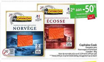 Intermarché Capitaine Cook Gerookte Zalm aanbieding