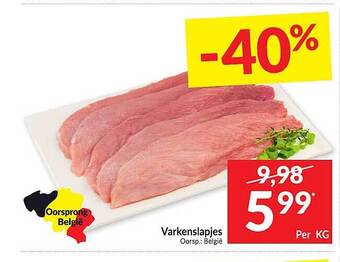 Intermarché Varkenslapjes aanbieding