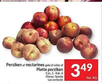 Intermarché Perziken Of Nectarines Gele Of Witte Of Platte Perziken aanbieding