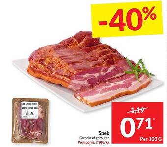 Intermarché Spek Gerookt Of Gezouten aanbieding