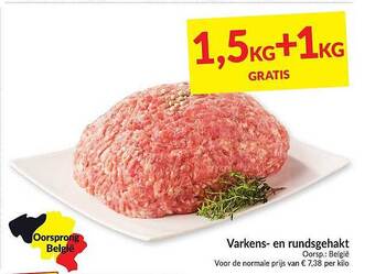 Intermarché Varkens En Rundsgehakt aanbieding