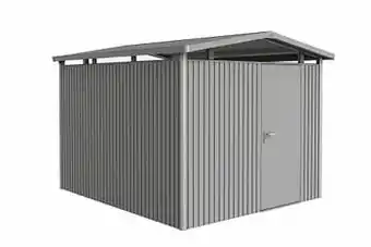Biohort tuinhuis Panorama P5 kwartsgrijs metallic standaard deur 273x318cm