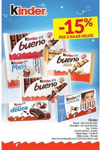 Intermarché Kinder aanbieding