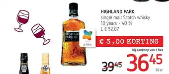 Spar Highland Park Single Malt Scotch Whisky aanbieding
