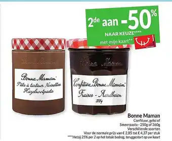 Intermarché Bonne Maman Confituur, Gelei Of Smeerpasta aanbieding