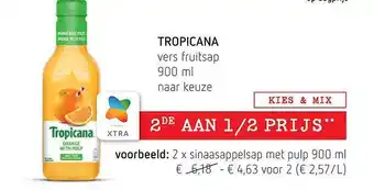 Tropicana Vers Fruitsap 900 Ml