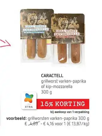 Caractell Grillworst Varkenpaprika Of Kipmozzarella 300 G
