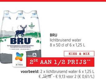 Spar Bru Lichtbruisend Water aanbieding