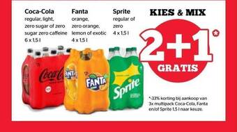 Spar Cocacola, Fanta, Sprite aanbieding