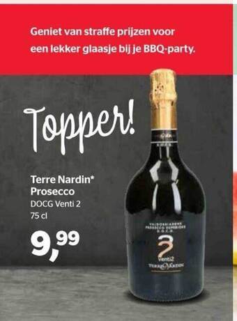 Spar Terre Nardin Prosecco aanbieding