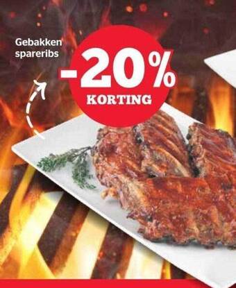 Spar Gebakken Spareribs aanbieding