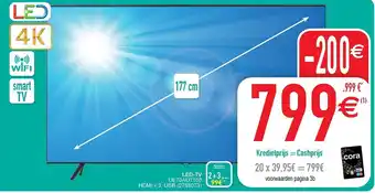 Cora LED-TV UE70AU7100 aanbieding
