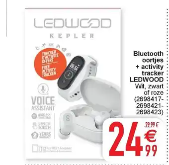 Cora Ledwood Bluetooth oortjes + activity tracker aanbieding