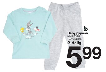 Zeeman Baby pyjama aanbieding