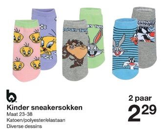 Zeeman Kinder sneakersokken aanbieding