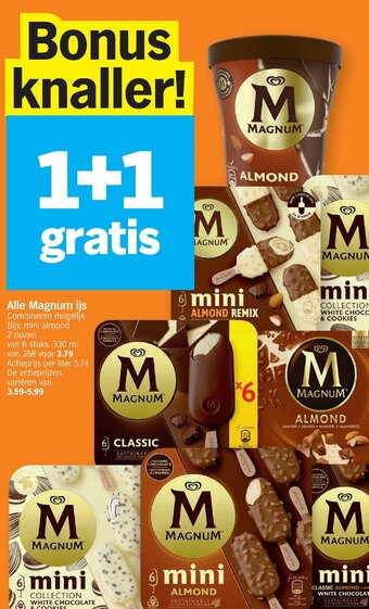 Albert Heijn Alle Magnum ijs aanbieding