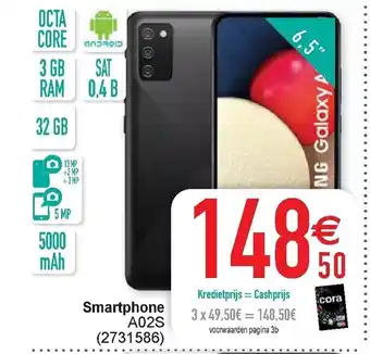 Cora Smartphone A02S aanbieding