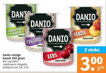 Albert Heijn Danio romige kwark 450 gram aanbieding