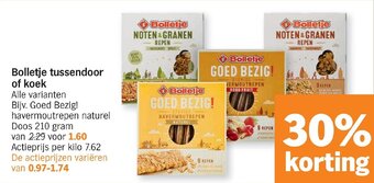 Albert Heijn Bolletje tussendoor of koek aanbieding