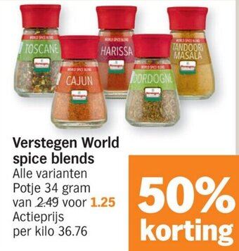 Albert Heijn Verstegen World spice blends aanbieding