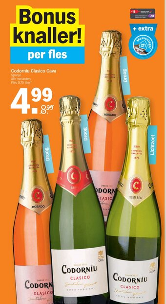 Albert Heijn Codorniu Clasico Cava aanbieding