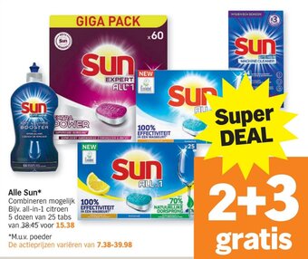 Albert Heijn Alle Sun aanbieding